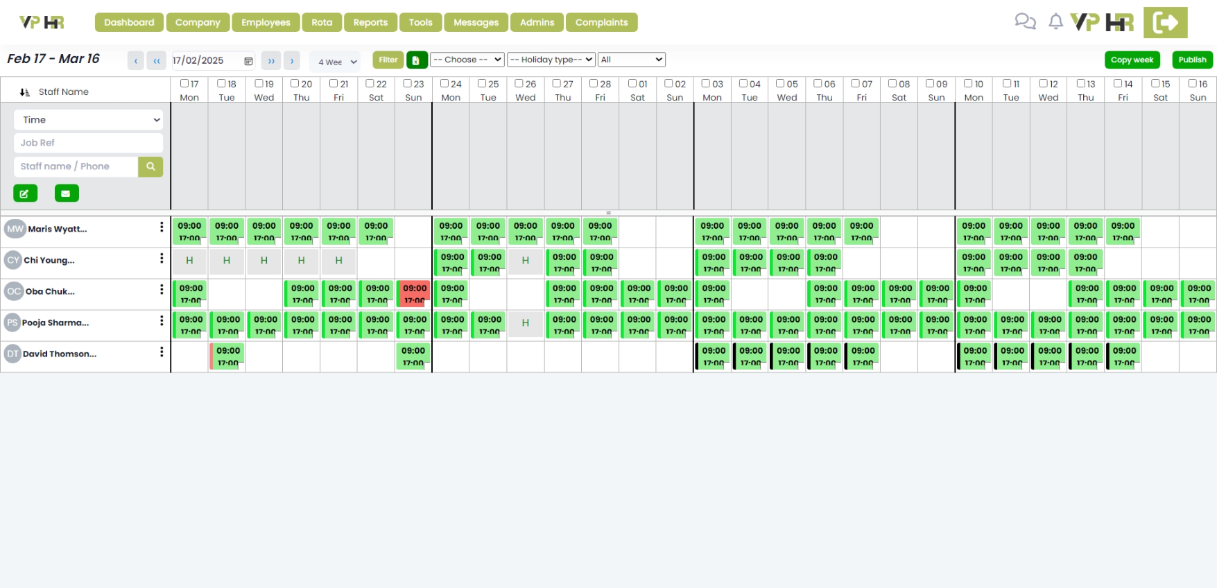 Scheduling